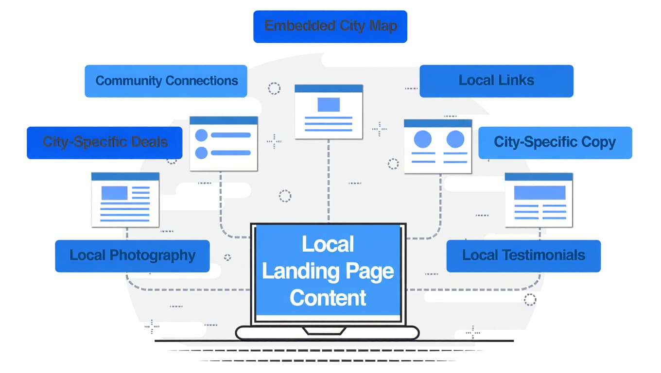 Local SEO site structure and internal linking map